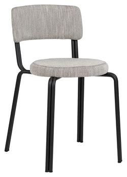 Oda Dining chair Powder coated steel, Black frame