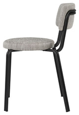 Oda Dining chair Powder coated steel, Black frame