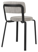 Oda Dining chair Powder coated steel, Black frame