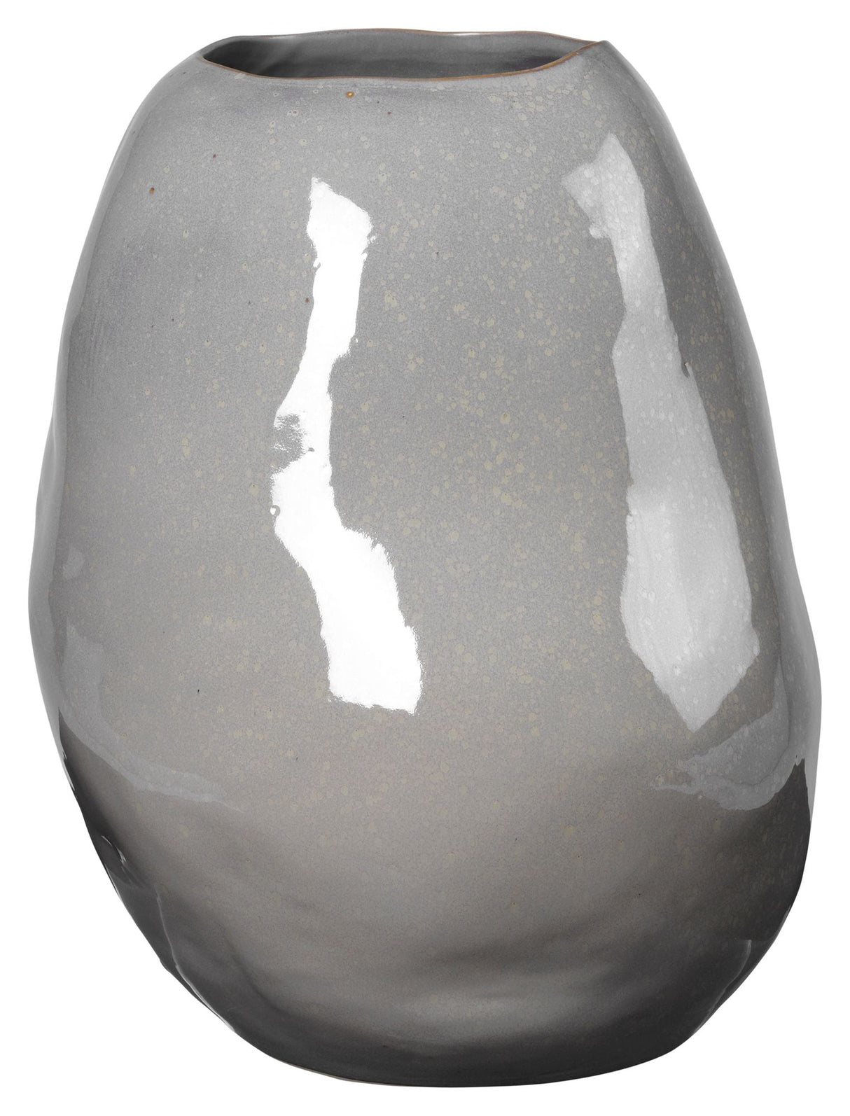 Organic Vase H43, Drizzle Stoneware