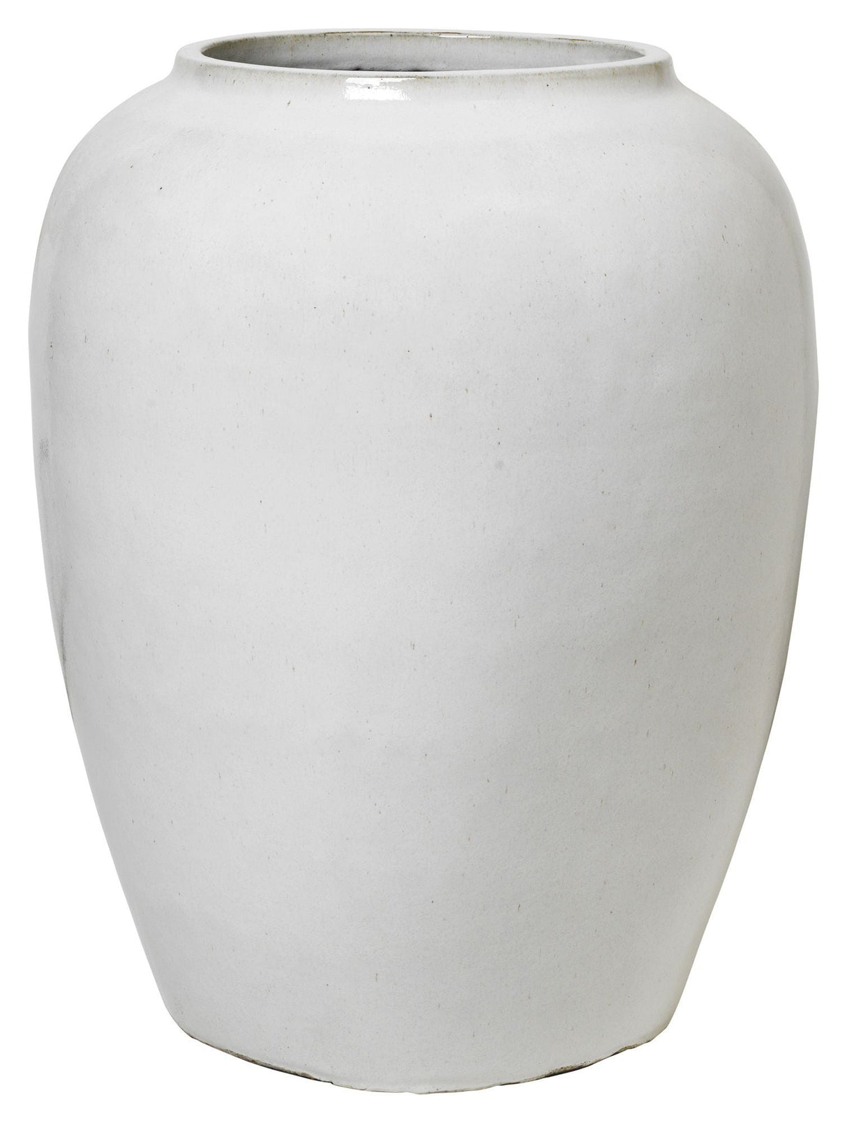 Ray Floor Vase, Off White Clay