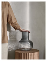 Rillo Podie Side Table Fiberconcrete Camel, Ø38