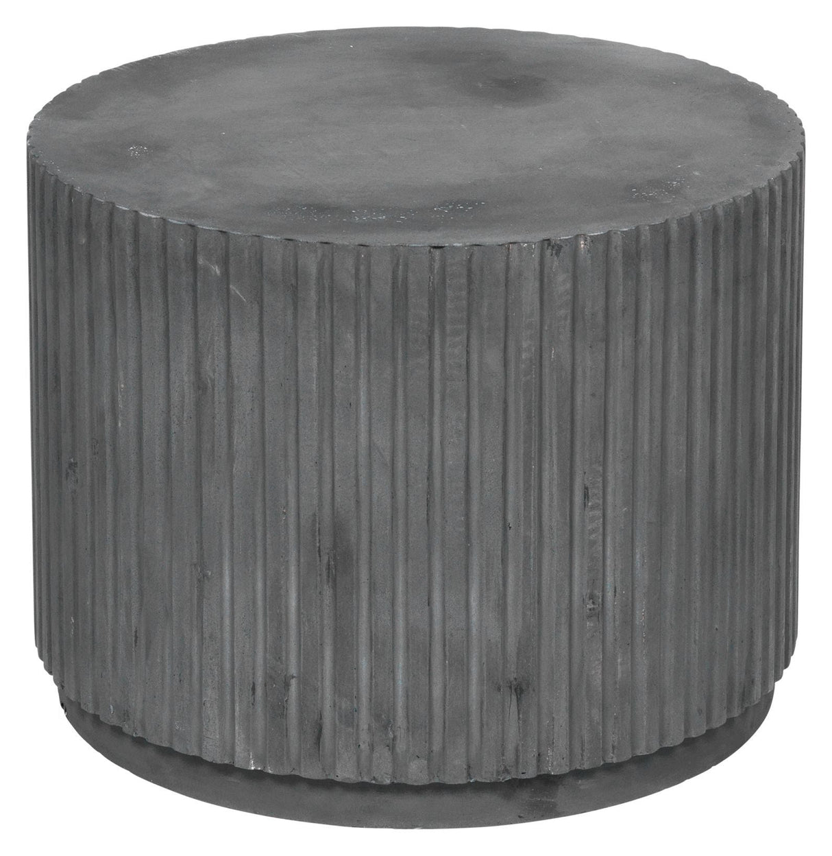 Rillo Podie Side Table Fiberconcrete Charcoal, Ø56