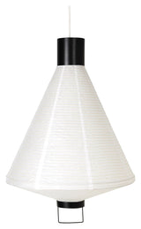 Ritta Lamp shade - White Rice paper/Black, Ø47