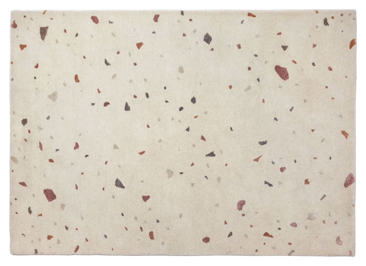 Terrazzo Carpet Light Gray/Red, 200x140