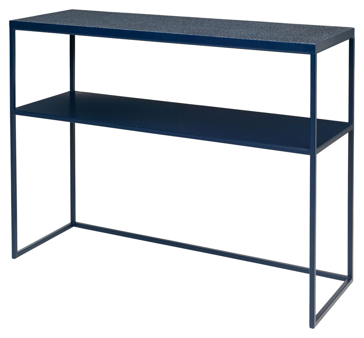 Tilde Console Table, Dark Blue Iron