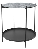 Tristan Side Table - Black, Ø54