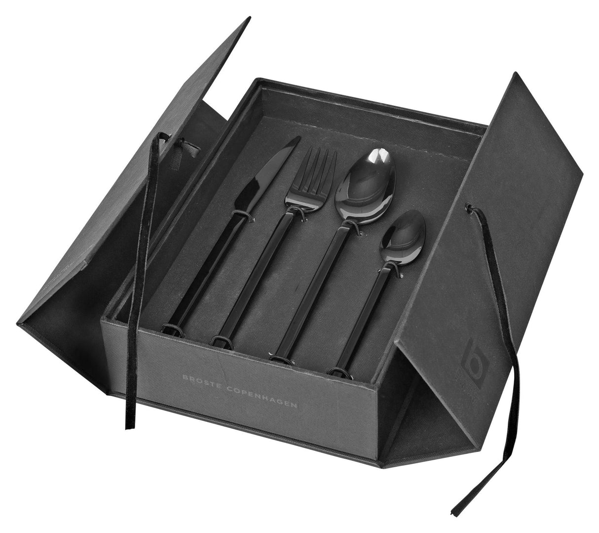 Tvis Cutlery Set 16 parts, Titanium Black