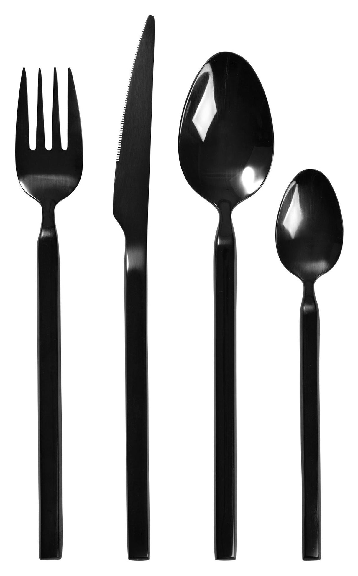 Tvis Cutlery Set 16 parts, Titanium Black