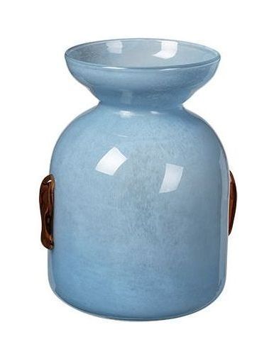 Vera Mouth-blown glass vase, light blue