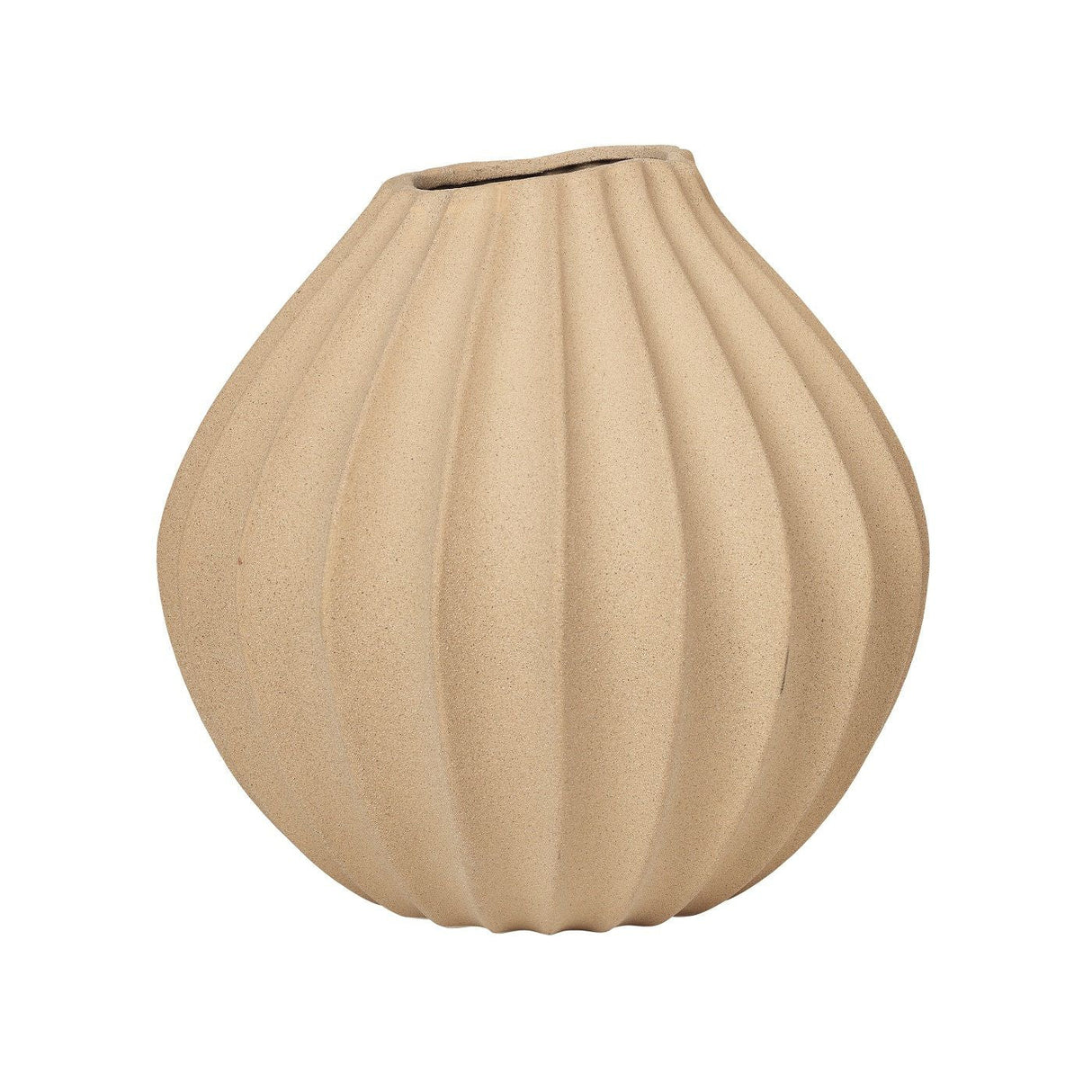 Wide Ceramic Vase XL - Indian Tan