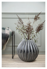 Wide Ceramic Vase XL - Smoked Pearl