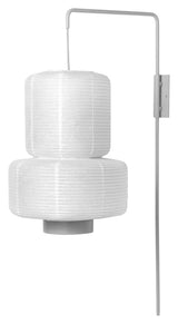 William Wall lamp - White Rispapir, Ø36