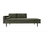 Wind Chaise longue, Grape Leaf Velour