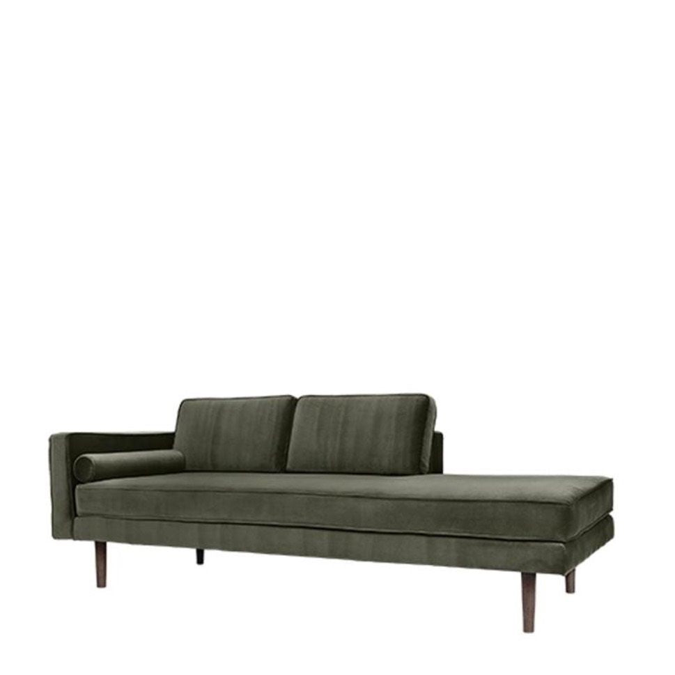 Wind Chaise longue, Grape Leaf Velour