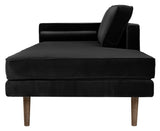 Wind Chaise Long - Black Velvet