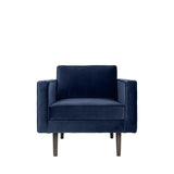 Wind Armchair, Insignia Blue velour