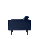 Wind Armchair, Insignia Blue velour