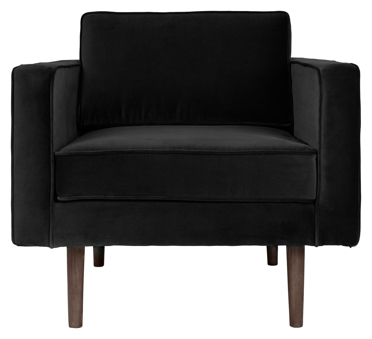 Wind armchair, black velvet