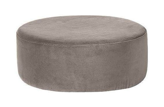 Wind Pouf - Light gray velvet