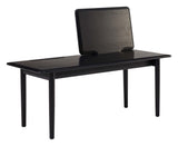 Findahl Elba Bench 115x48x46, Black lacquered oak