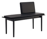 Findahl Elba Bench 115x48x46, Black lacquered oak