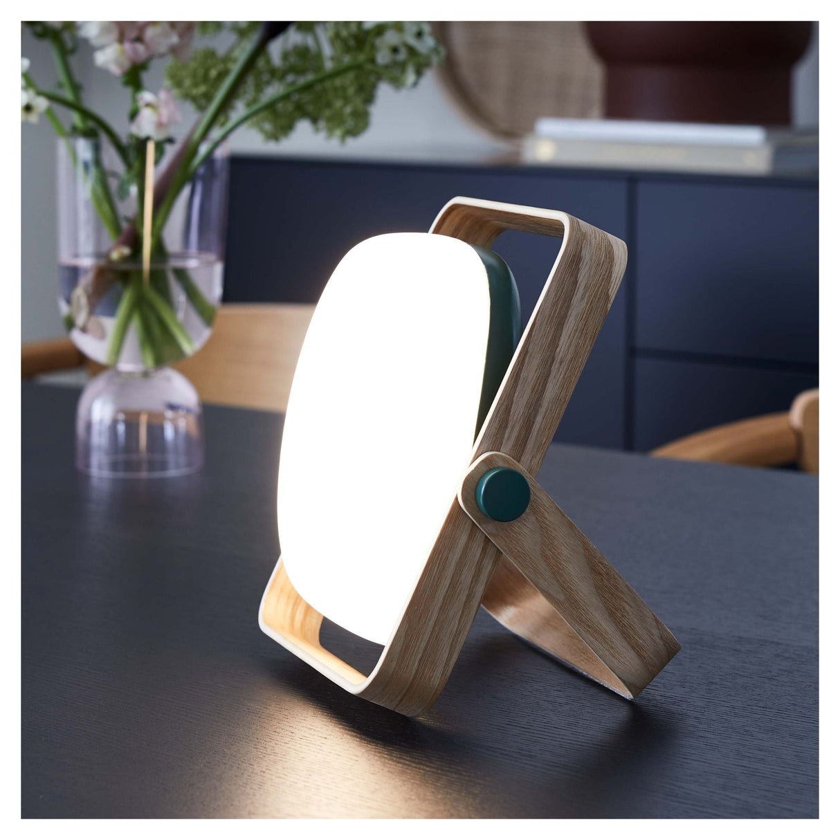 Light, Vang Portable Table Lamp - Green