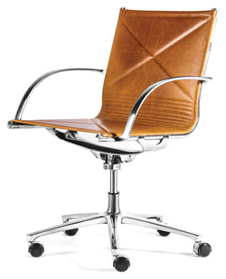 Joint 1211 Office Chair, Leather/Chrome