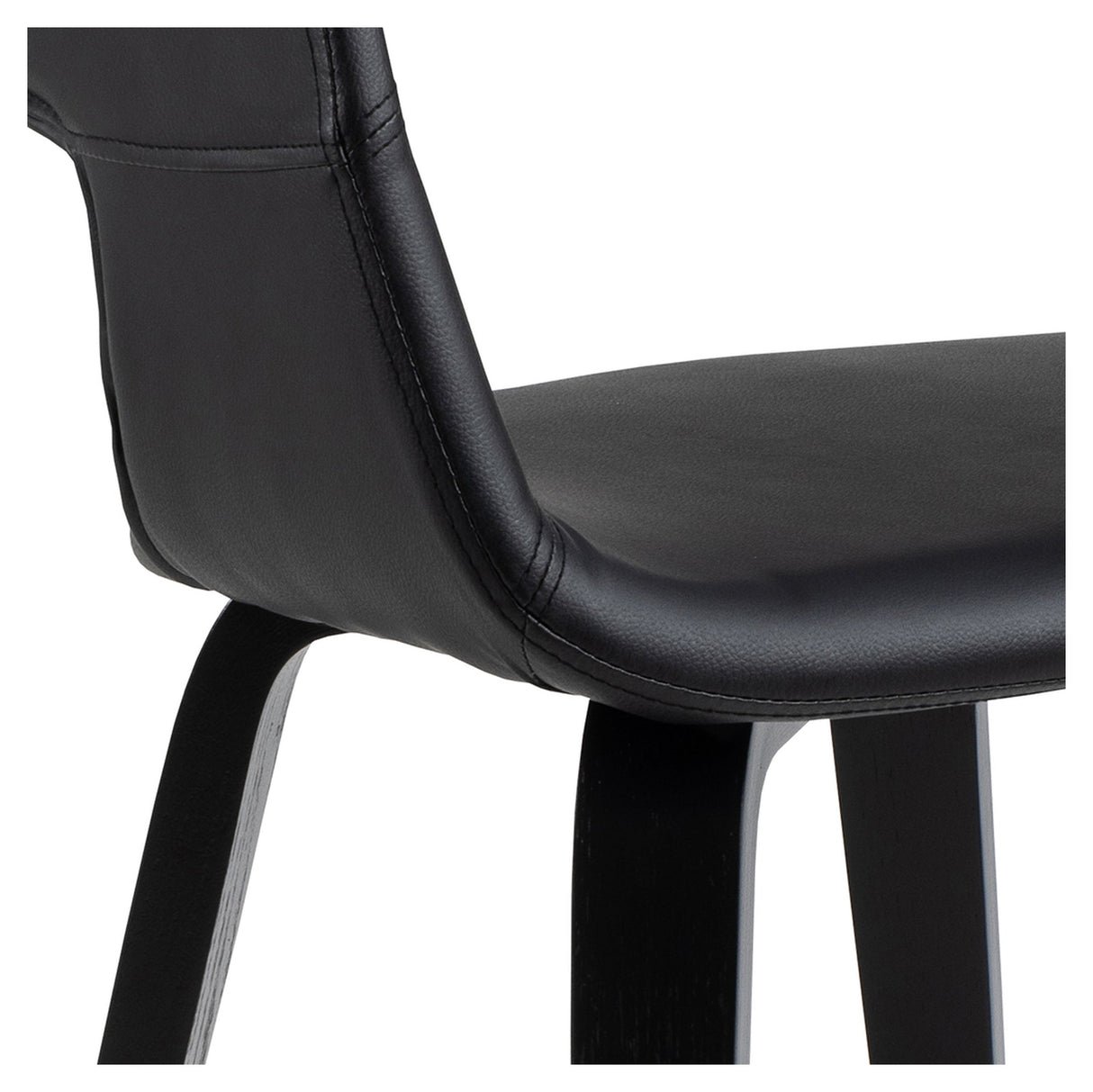 Nova, dining chair w/armrests - black