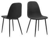 Celia, dining chair - black