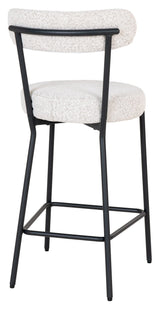 Badalona Barstool, white bouclé