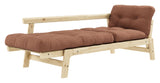 Step Sofa bed, Pine/Clay brown