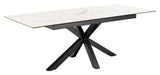 Heaven, dining table 168/210cm - white