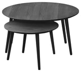 Adaa, coffee table Ø88/58 - black