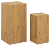 Dice, side table set - oak