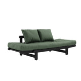 Beat, sofa bed, olive green/black