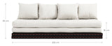 Chico Futon Sofa, Offwhite w. Tatami mats