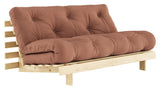 Roots 160 Sofa bed, Pine/Clay brown,