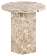 Naxos, side table Ø50 - Latte brown