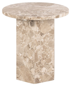 Naxos, side table Ø50 - Latte brown