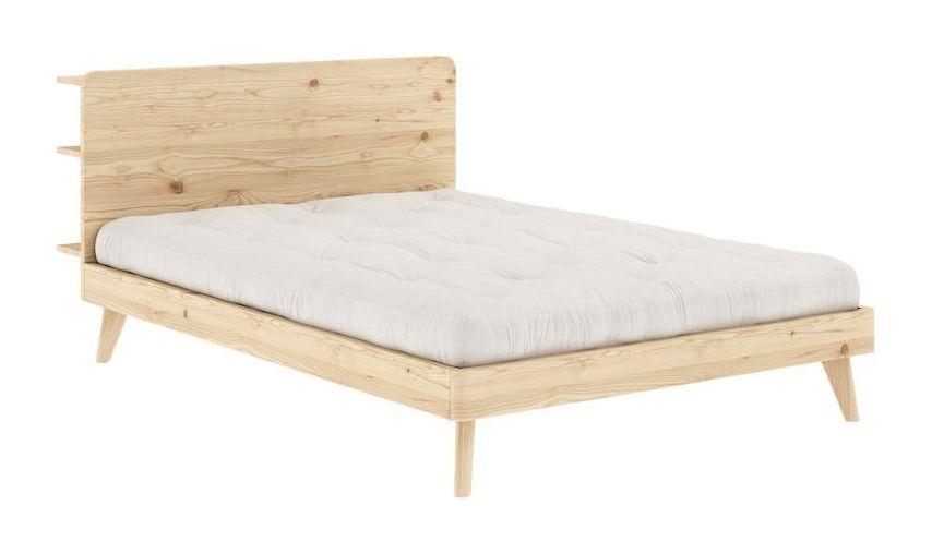 Retreat Bed frame, Lacquered pine, 140x200