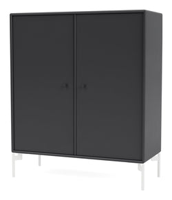 COVER Cabinet with white legs, Anthracite