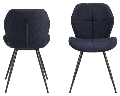 Petri, dining chair - dark blue