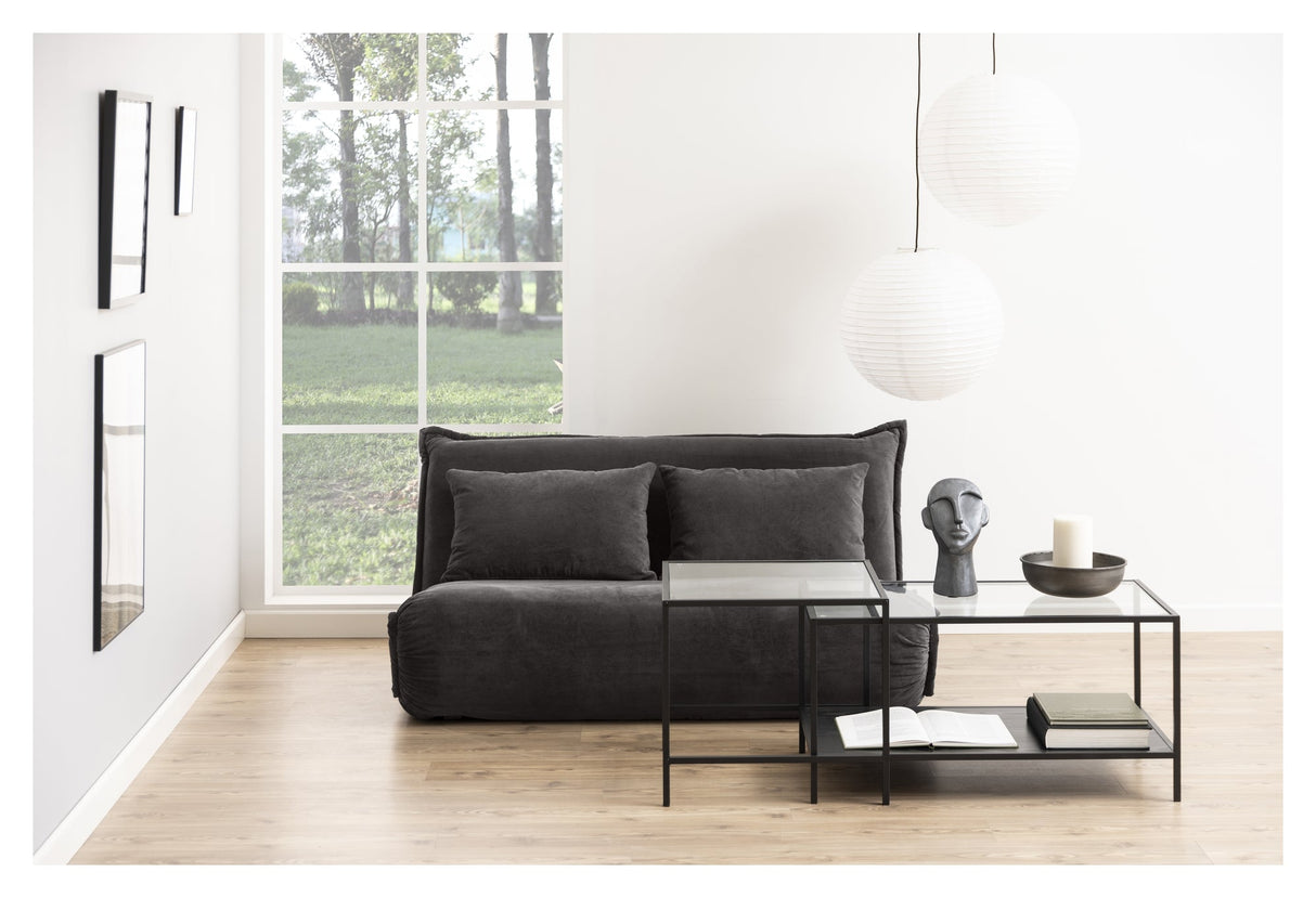 Halle, sofa bed 150cm - anthracite