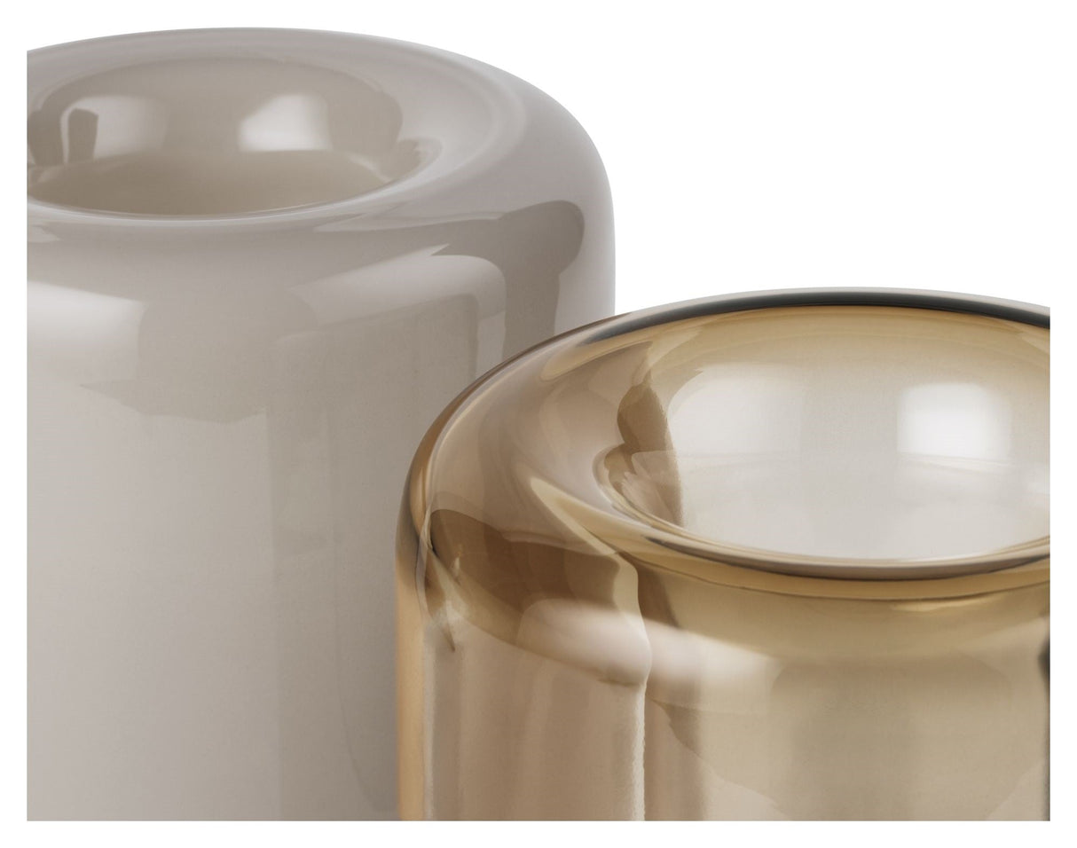 Opal Vase L, Beige