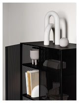 Grid cabinet, Black steel