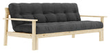 Unwind Sofa Bed 190x100, Dark Gray Velvet