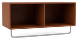 COAT shelf w. clothes rail, 146-Hazelnut