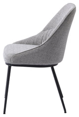 Meridian, dining chair - gray