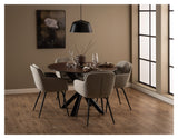 Heaven, dining table Ø119 - brown